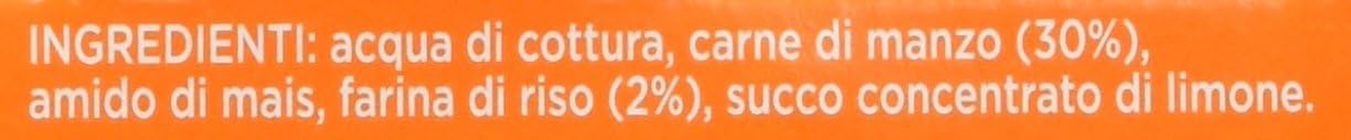 Plasmon Omogeneizzato Carne Manzo e cereale 80g 24 Vasetti Con Carne Italiana, 100% naturale, senza amidi e sale aggiunti