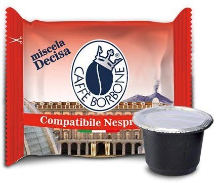 Caffè Borbone Confezione 50 Capsule Miscela Decisa Compatibili Nespresso
