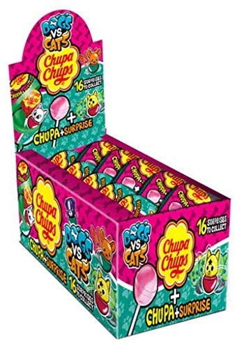 Chupa Chups Surprise lecca-lecca Display, confezione da 16 (16 x 12 g)