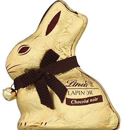 CONIGLIETTO CIOCCOLATO FONDENTE 60 % GOLD BUNNY LINDT PASQUA CONIGLIO 100 GR ORO