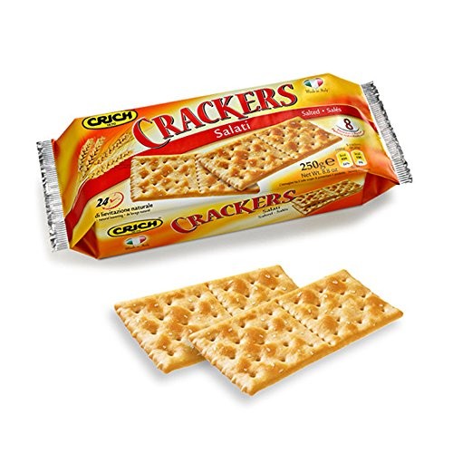 Crich - Crackers, Salati, Pacco da 8X31.25 g, totale: 250 g – Raspada