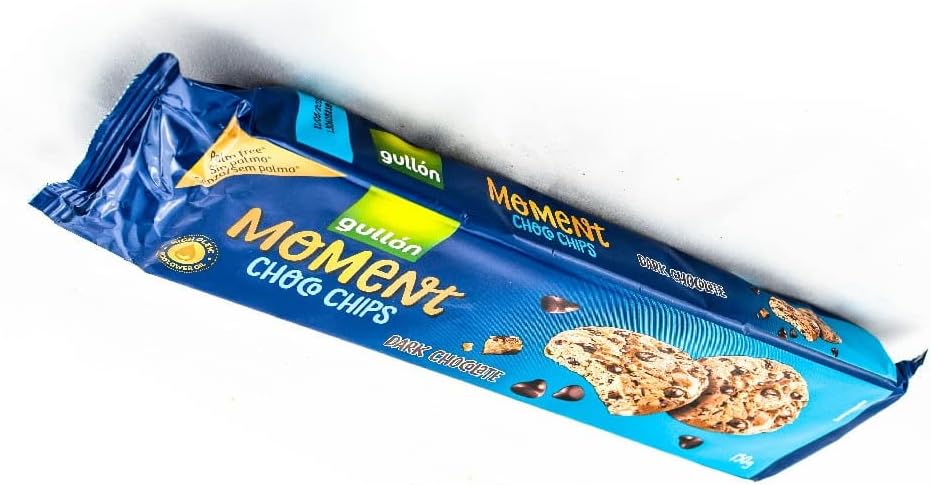 BISCOTTI GULLON MOMENT CHOCO CHIPS GOCCE CIOCCOLATO FONDENTE 150 GR COOKIE