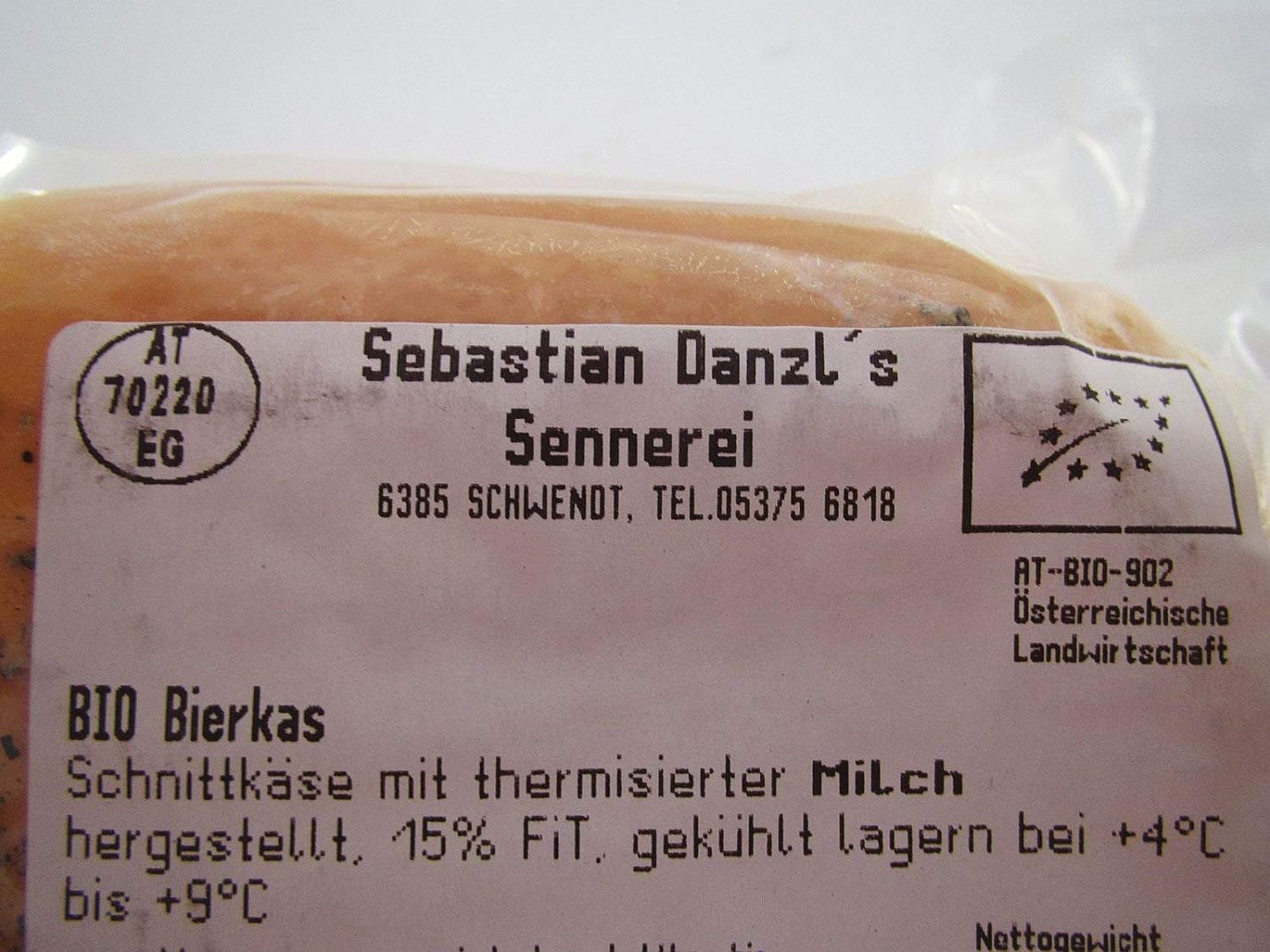 Formaggio bio di birra ca. 400 gr. -Danzl-Tiroler Schmankerl
