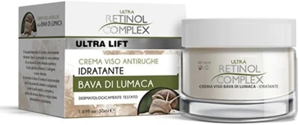 TEMPO DI SALDI Crema Viso Idratante Rigenerante Antirughe Alla Bava Di Lumaca Ultra Lift 50 ML