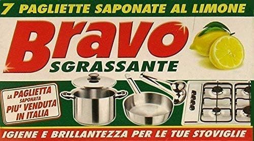 30 x BRAVO Pagliette Saponate Al Limone 7 Pezzi – Raspada