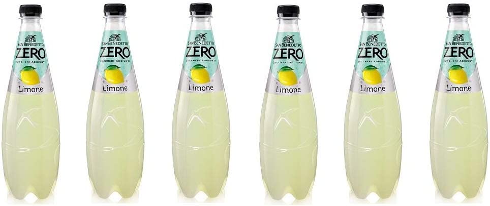 6 X San Benedetto Limone Zero PET bottiglia senza zucchero 75 cl limone limonade