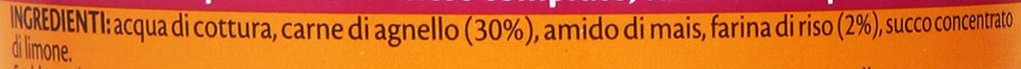 Plasmon Omogeneizzato Carne Agnello e cereale 2x80g Con Carne Italiana, 100% naturale, senza amidi e sale aggiunti