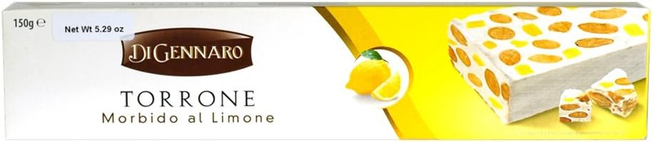 TORRONE DI GENNARO MORBIDO AL LIMONE 150 GR NATALE MANDORLE TORRONCINO NOCCIOLE