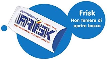 Frisk Peppermint Caramelle alla Menta, Mentine Senza Zucchero per Freschezza a Lungo - 12 astucci