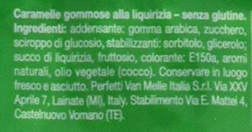 Golia Caramelle Gommose Farfallina, Gusto Liquirizia, Caramella Impacchettata Singolarmente Monopezzi, Confezione da 1000 gr