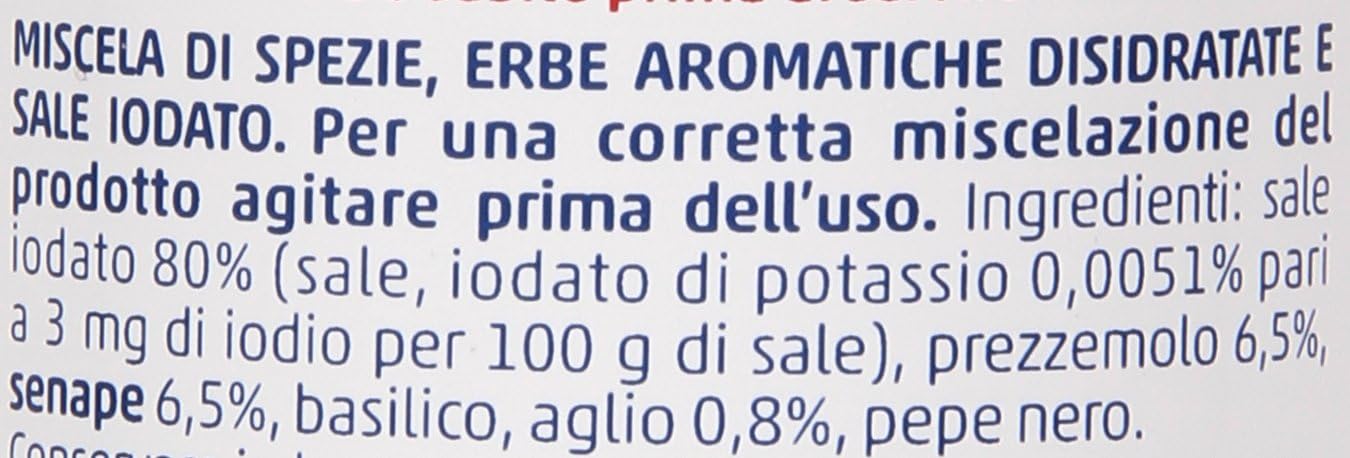 Cannamela, Linea Insaporitori, Insaporitore per Pesce, Confezione da 90 g, con Prezzemolo, Basilico, Aglio e Sale, 100% Naturale, Ideale per Piatti a Base di Pesce, dal Sapore Naturale