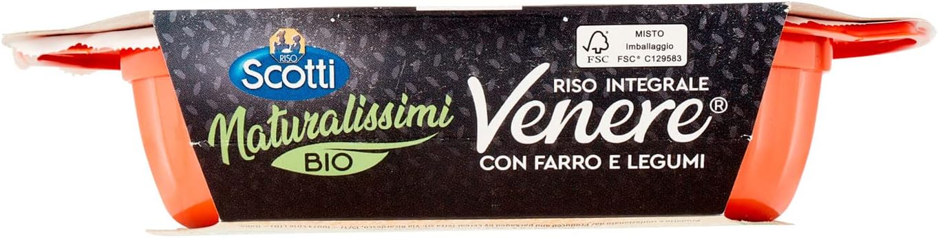 Riso Scotti Riso Venere Bio Con Farro E Legumi, 180g