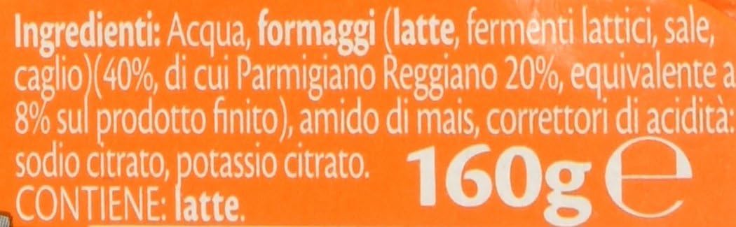 Plasmon Omogeneizzato Formaggino Fuso e Parmigiano Reggiano 80g 24 Vasetti Con formaggi selezionati, senza aromi aggiunti