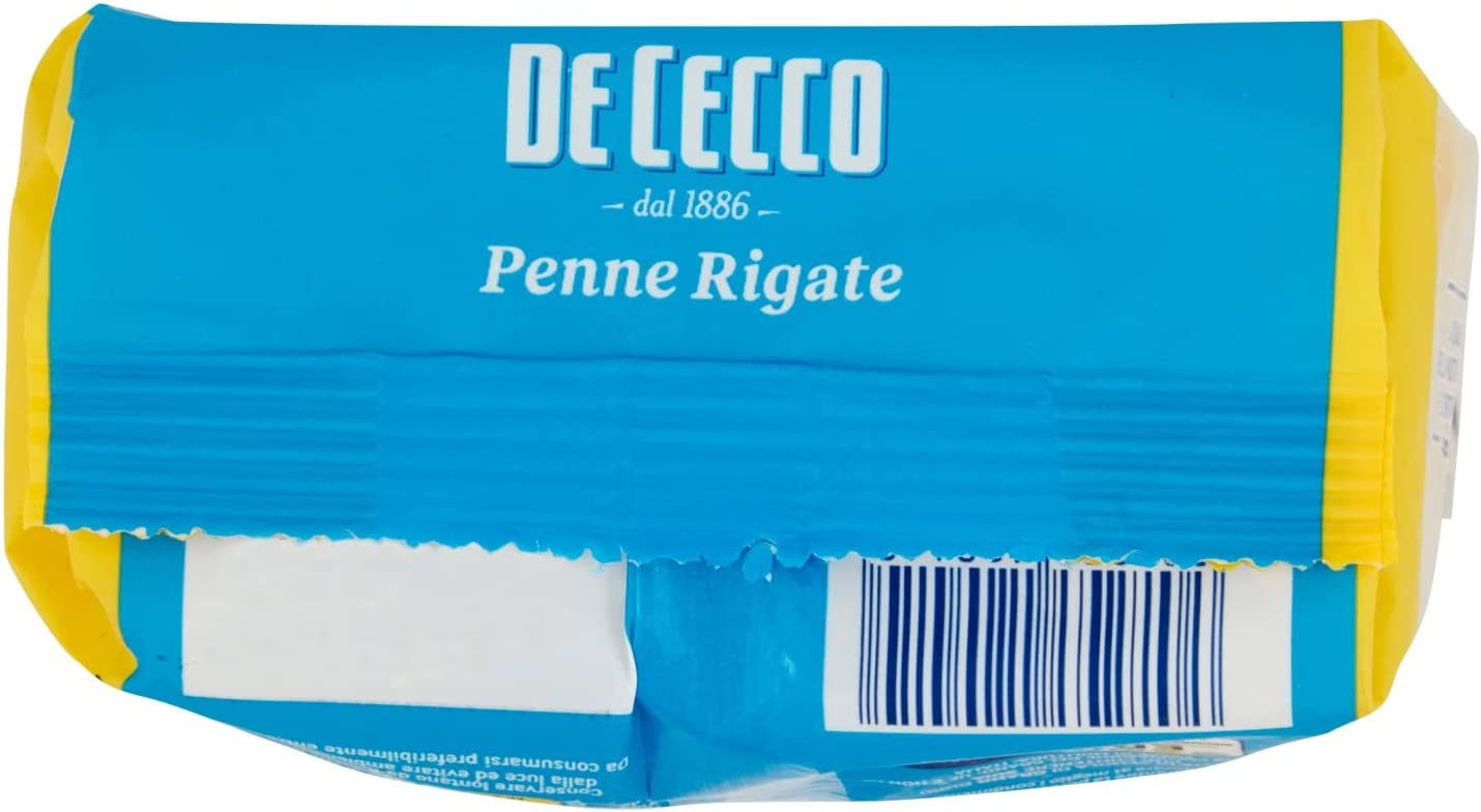 De Cecco Penne Rigate Pasta di Semola di Grano Duro N°41, 500g