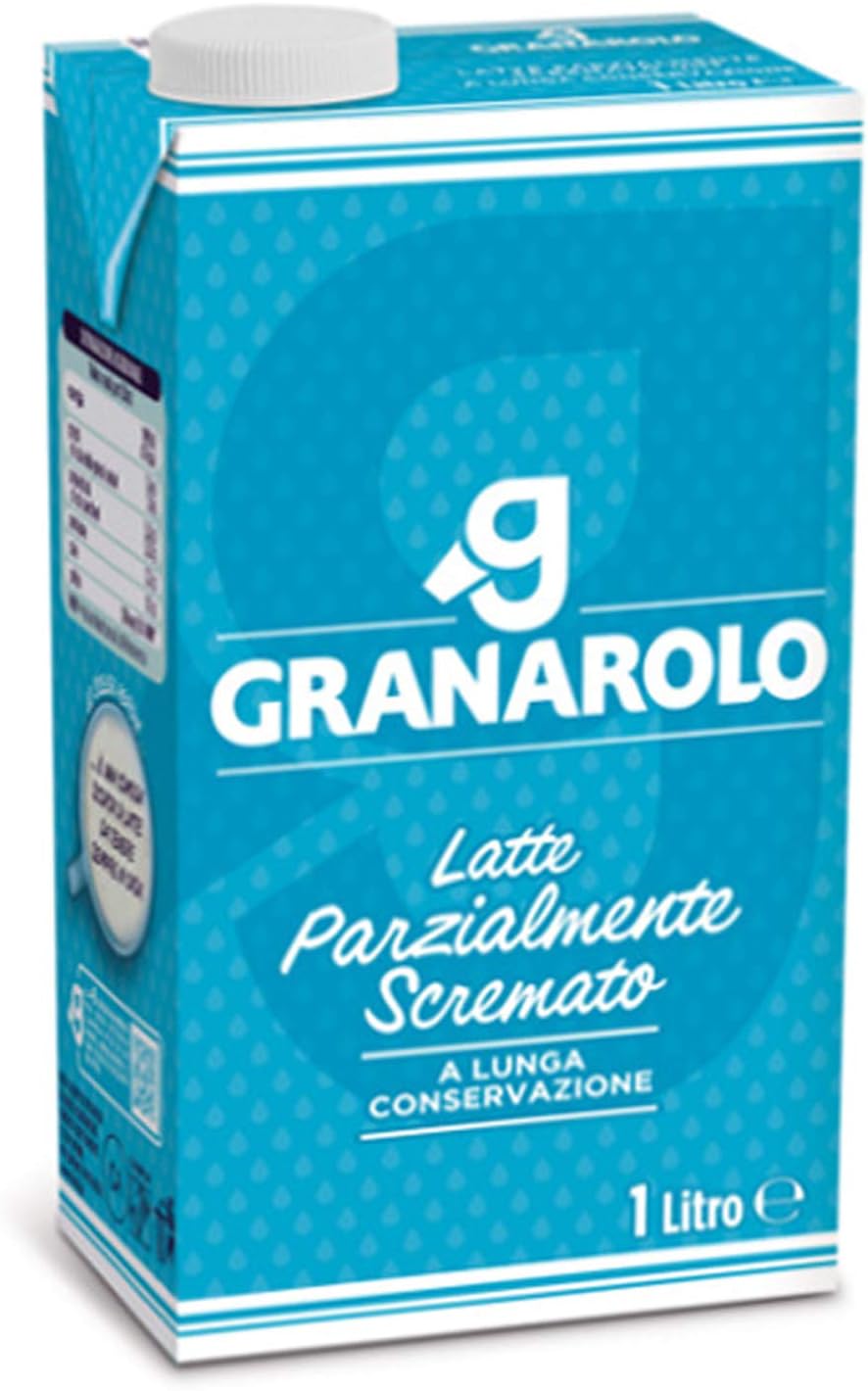 12 x BRIK LATTE UHT GRANAROLO UHT MAGRO LATTE PARZIALMENTE SCREMATO 1 LITRO