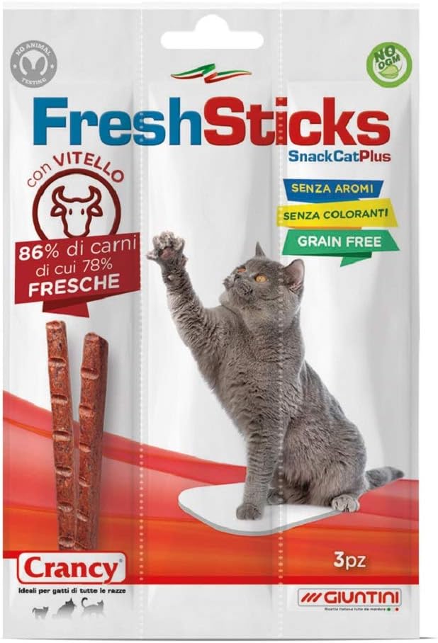 Giuntini CRANCY Cat Fresh Sticks 15GR *30PZ (Vitello)