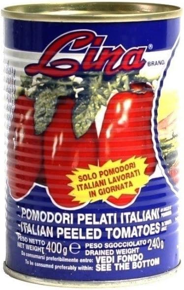 Pomodori pelati italiani, barattolo da 400 gr, lavorati in giornata
