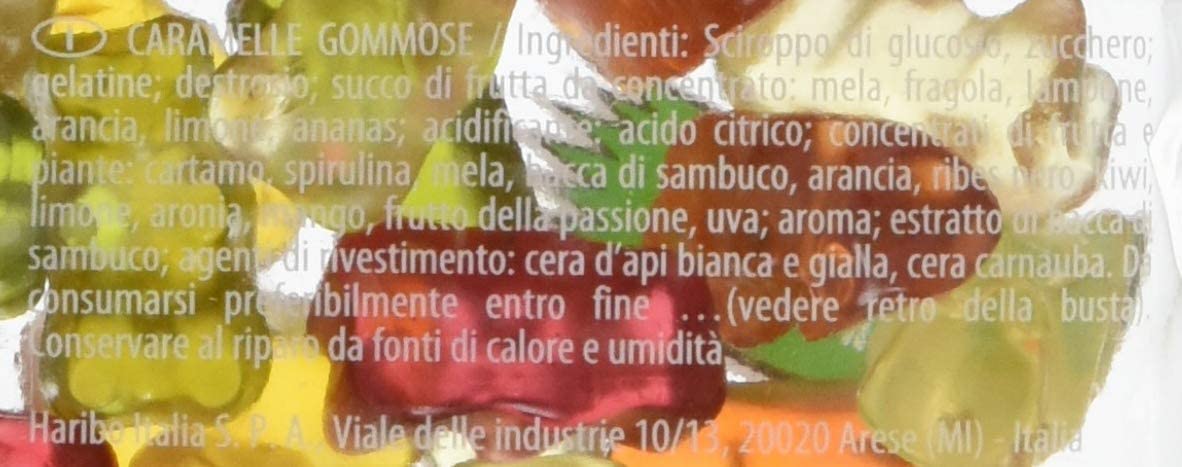 Haribo Orsetti d'Oro Caramelle Gommose alla Frutta, 175g