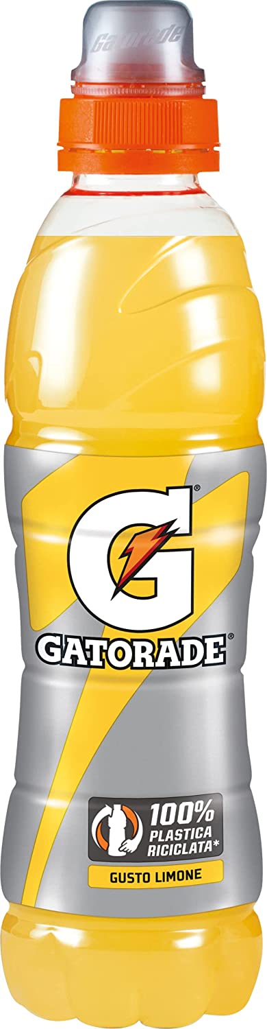 Gatorade, Sport Drink, Bevanda sportiva non Gassata Gusto Limone, Aiuta il Reintegro dei Sali Minerali Persi, Formato da 12x500 ml
