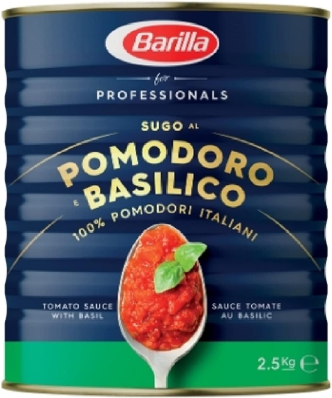 BARILLA 160067 Sugo Pom e Basilico, Kg 2.5