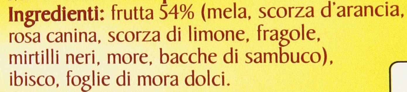 Pompadour, Infuso Frutti Misti, 60 Filtri (3 Confezioni da 20 Filtri), Solo Vera Frutta, 100% Naturale, Senza Lattosio, Glutine e Allergeni, Vegan
