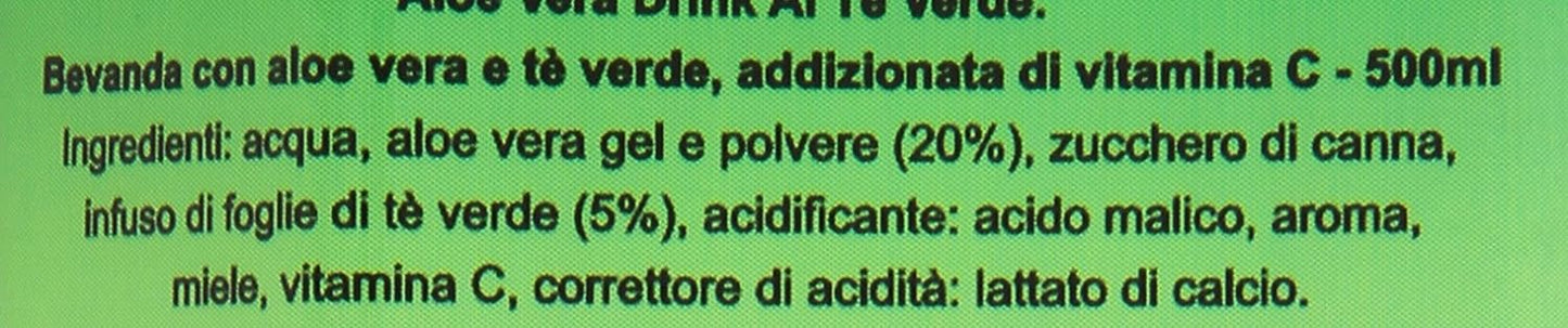 Tropical - Bevanda con Aloe Vera e Te' Verde, Addizionata di Vitamina C - 500 ml