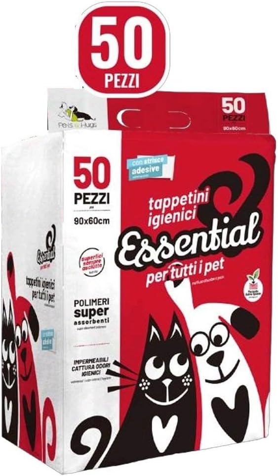 FlairPet Tappetini Igienici Traversa per Cani Essential conf. 50 pz x 4