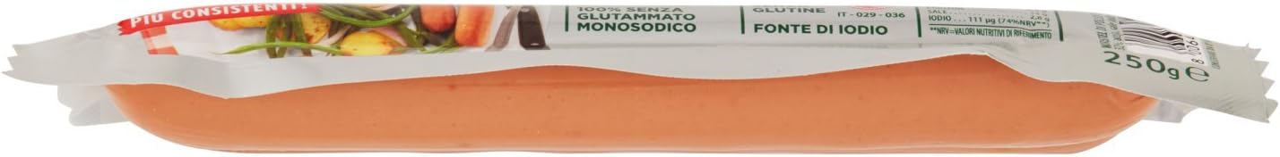 Amadori Wurstel 100% Pollo e Tacchino, 250g (Confezione da 6)