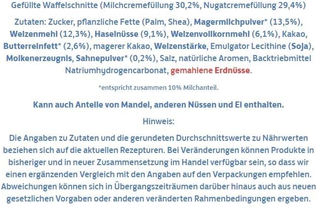 Wafer al cioccolato | Knoppers | Cialde ripiene di minis | Peso totale 200 grammi