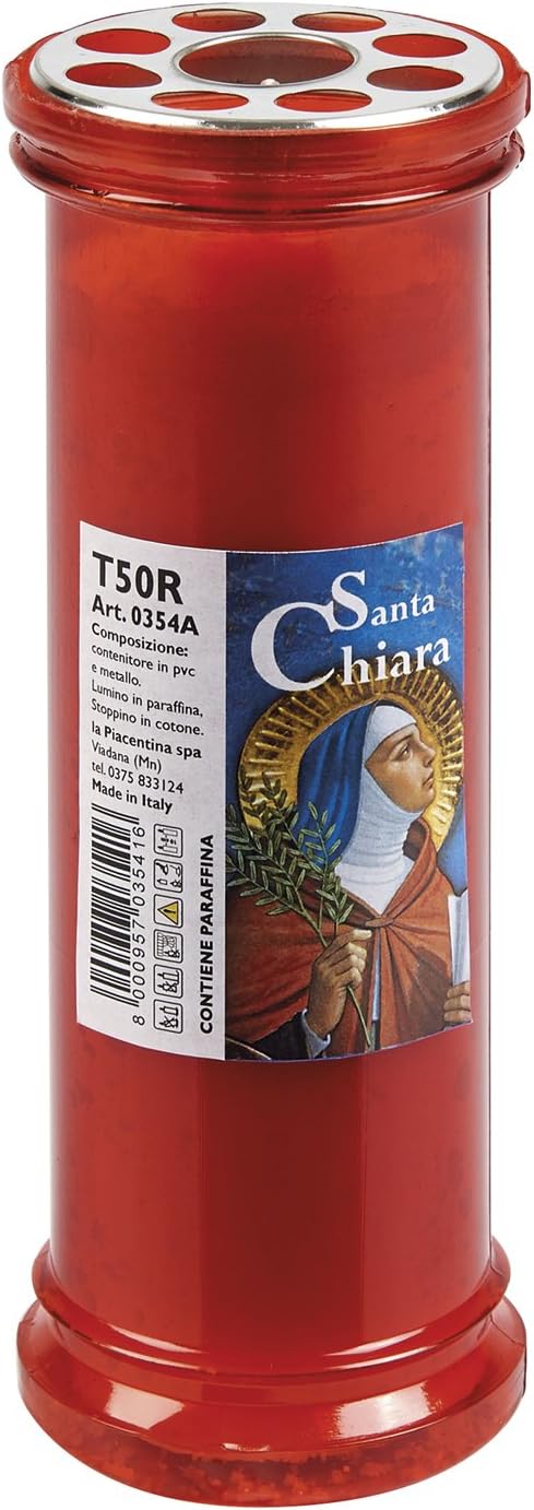 Lumino Votivo 6X18H T50 Rosso