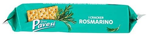 Gran Pavesi Cracker Salati al Rosmarino, 30% di Grassi in Meno e Senza Olio di Palma - 8 Pacchetti (280 gr)