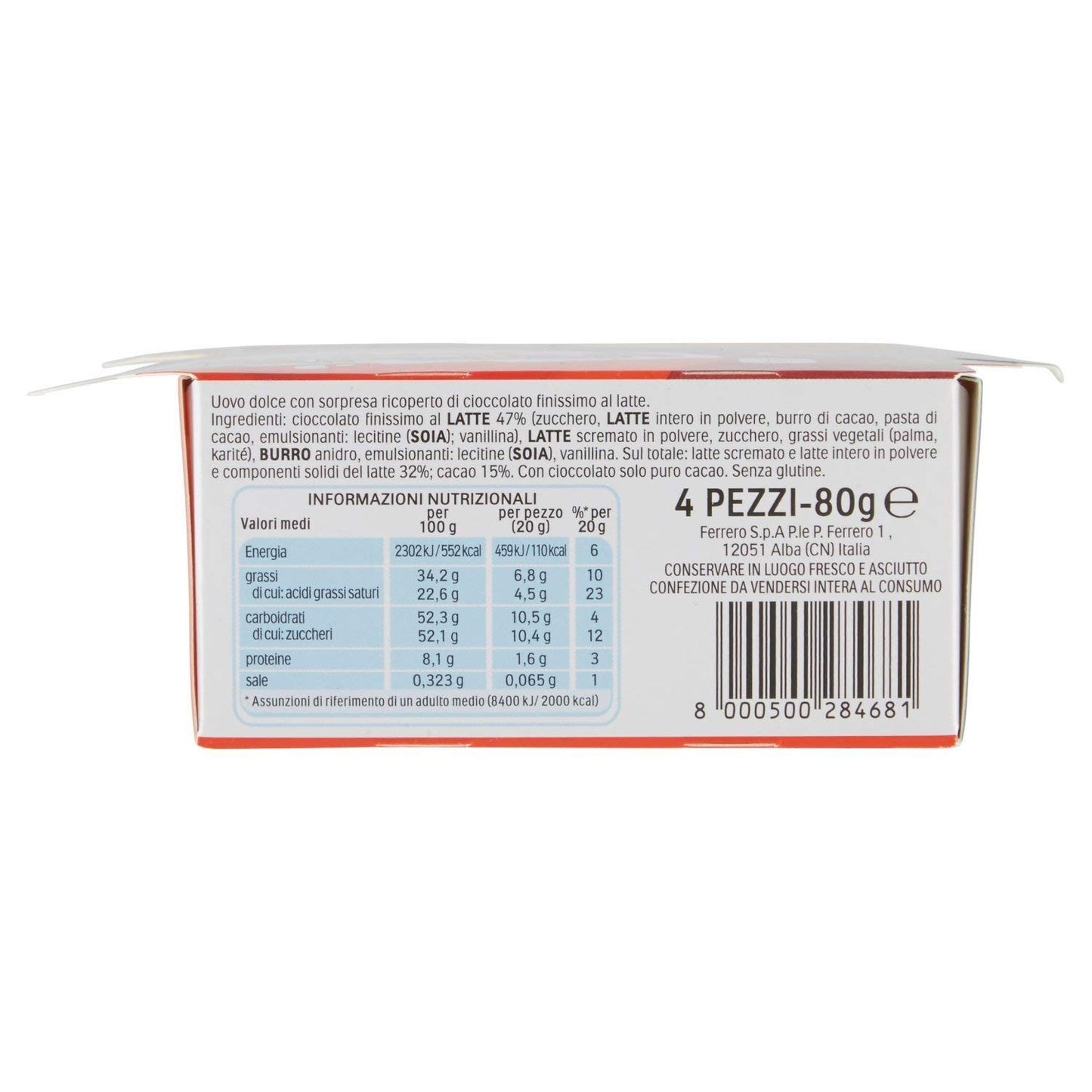 Kinder Sorpresa Confezione 4 Ovetti