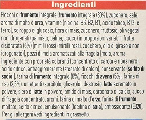 Kellogg's - Barrette di cereali, con Frutti Rossi - 6 pacchetti