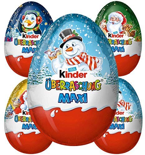 KINDER MAXI XXXL SORPRESA UOVA 6 x 100 grammi, total 600 grammi, EDIZIONE LIMITATA
