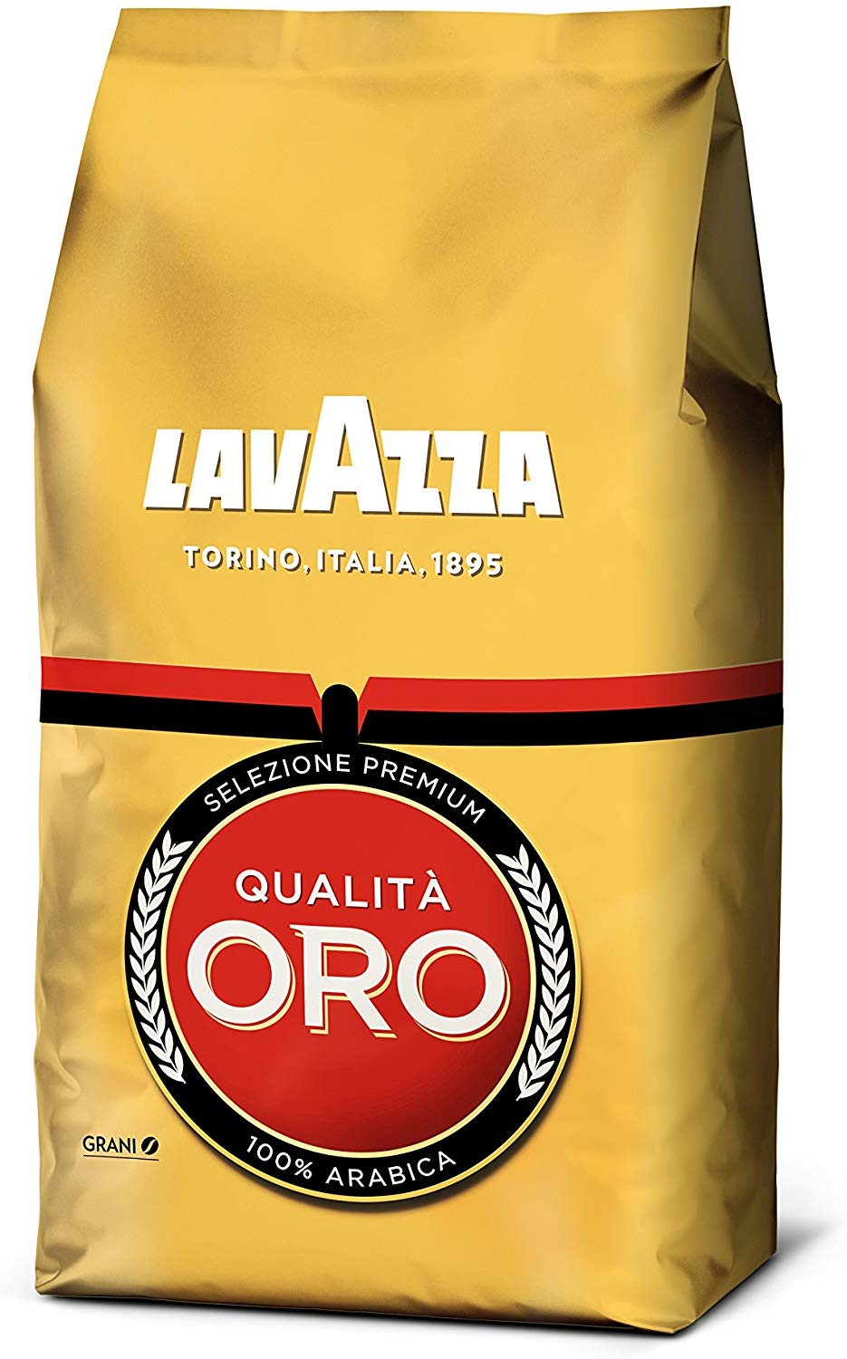 Lavazza Caffè in Grani per Macchina Espresso Qualità Oro - Confezione da 1 Kg