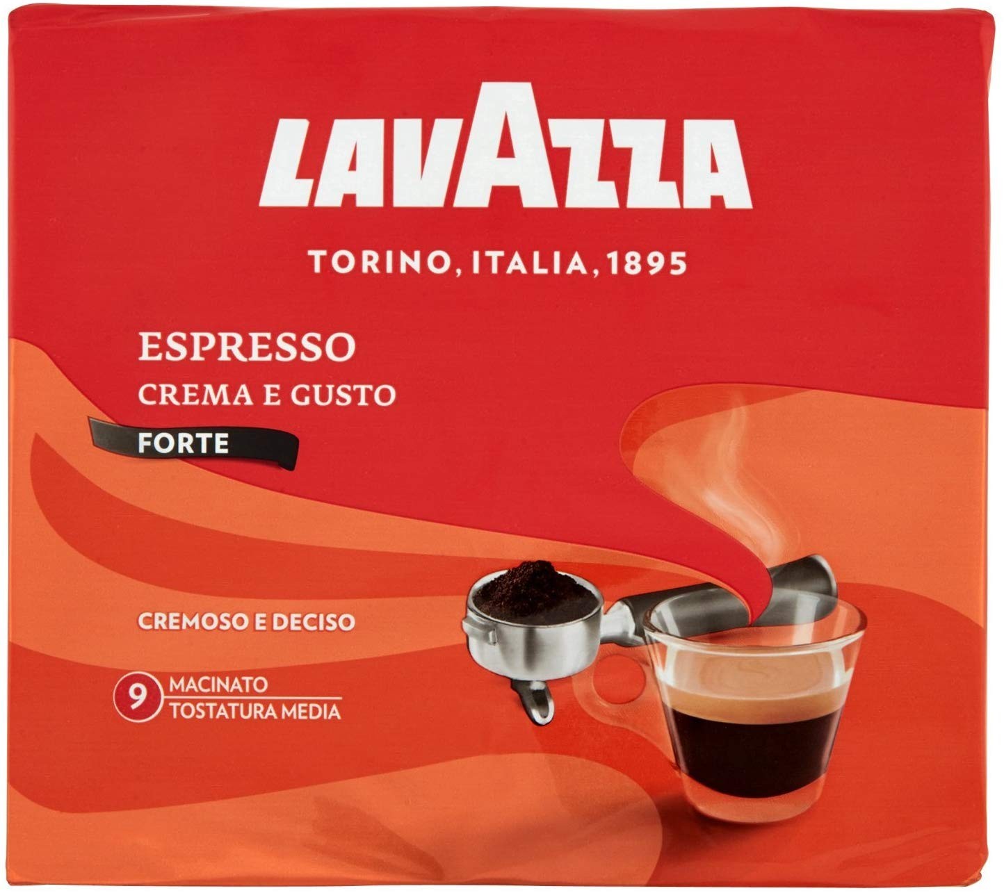 Lavazza Caffè Macinato per Macchina Espresso Crema e Gusto Forte - 5  confezioni da 500 gr [2.5 Kg] – Raspada