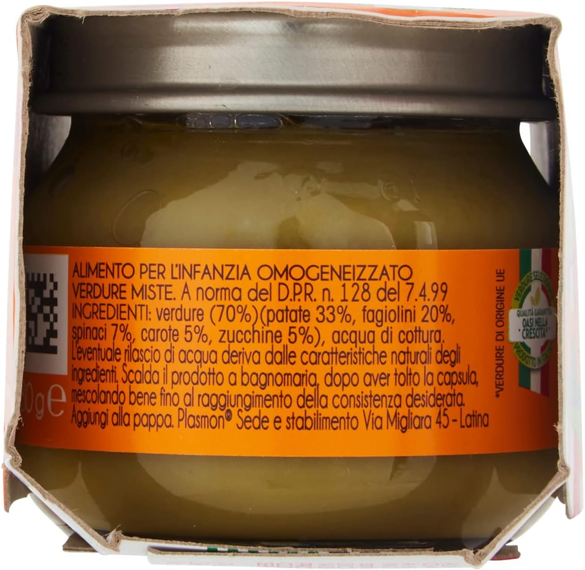 Plasmon Omogeneizzato Verdure Miste 2x80g