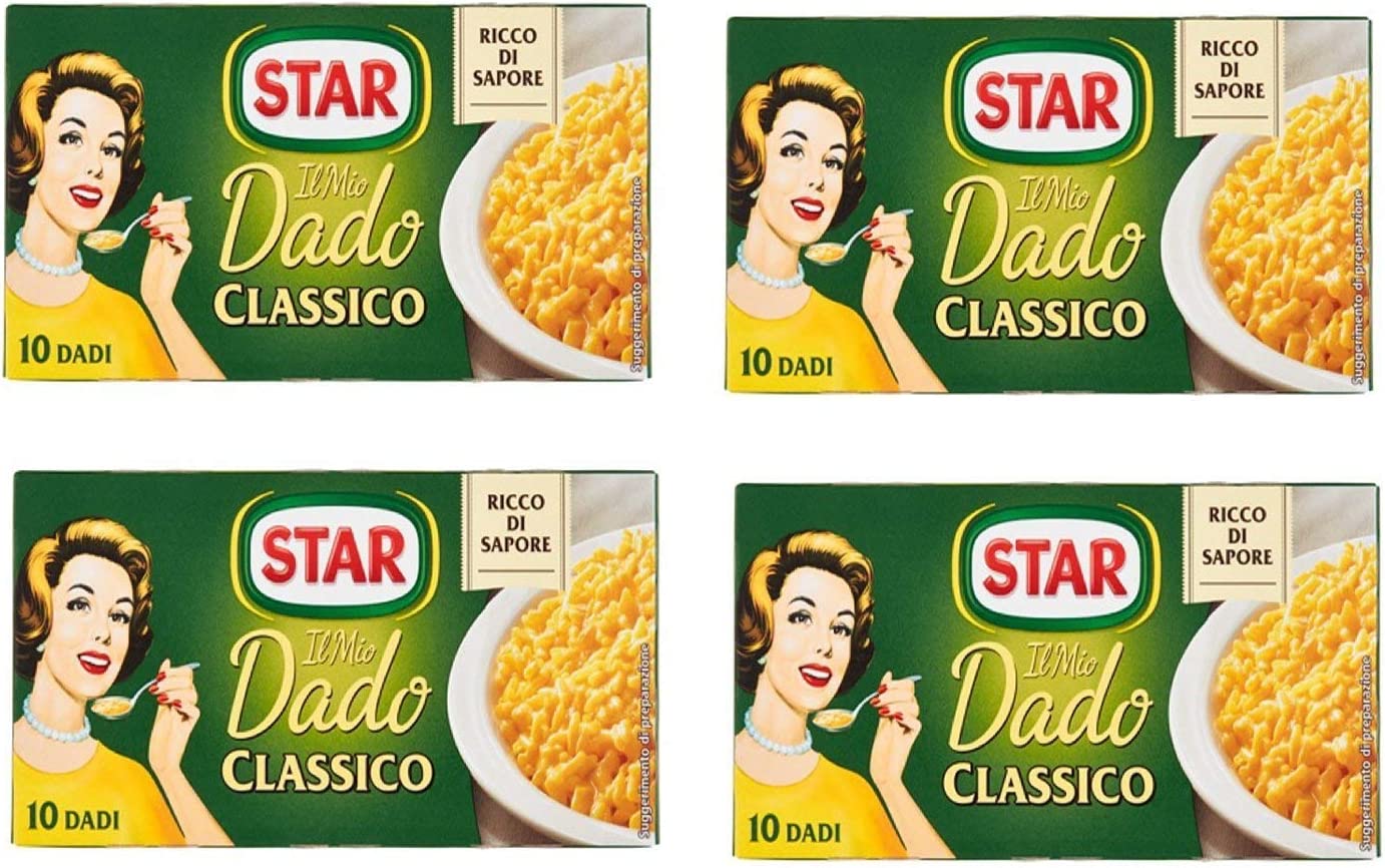 Star "Il Mio Dado Classico" - Confezione da 4 scatole da 10 cubi, 10 g per cubi