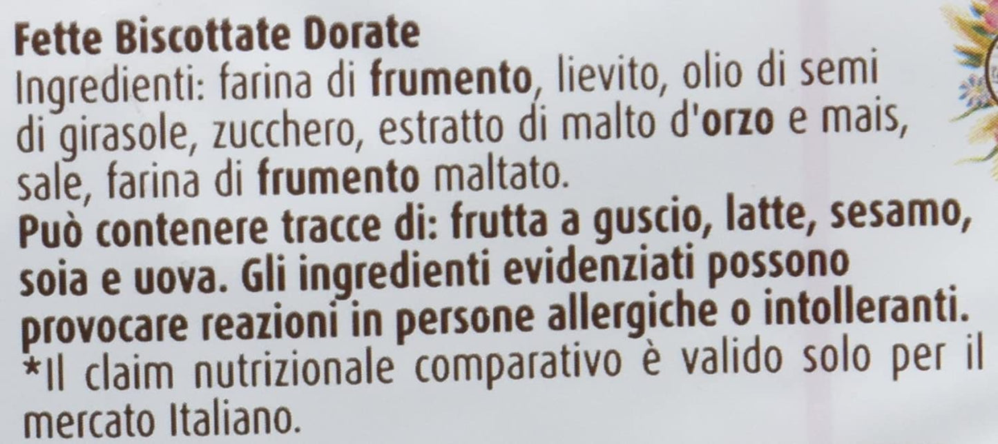 Mulino Bianco Fette Biscottate Dorate, 315g