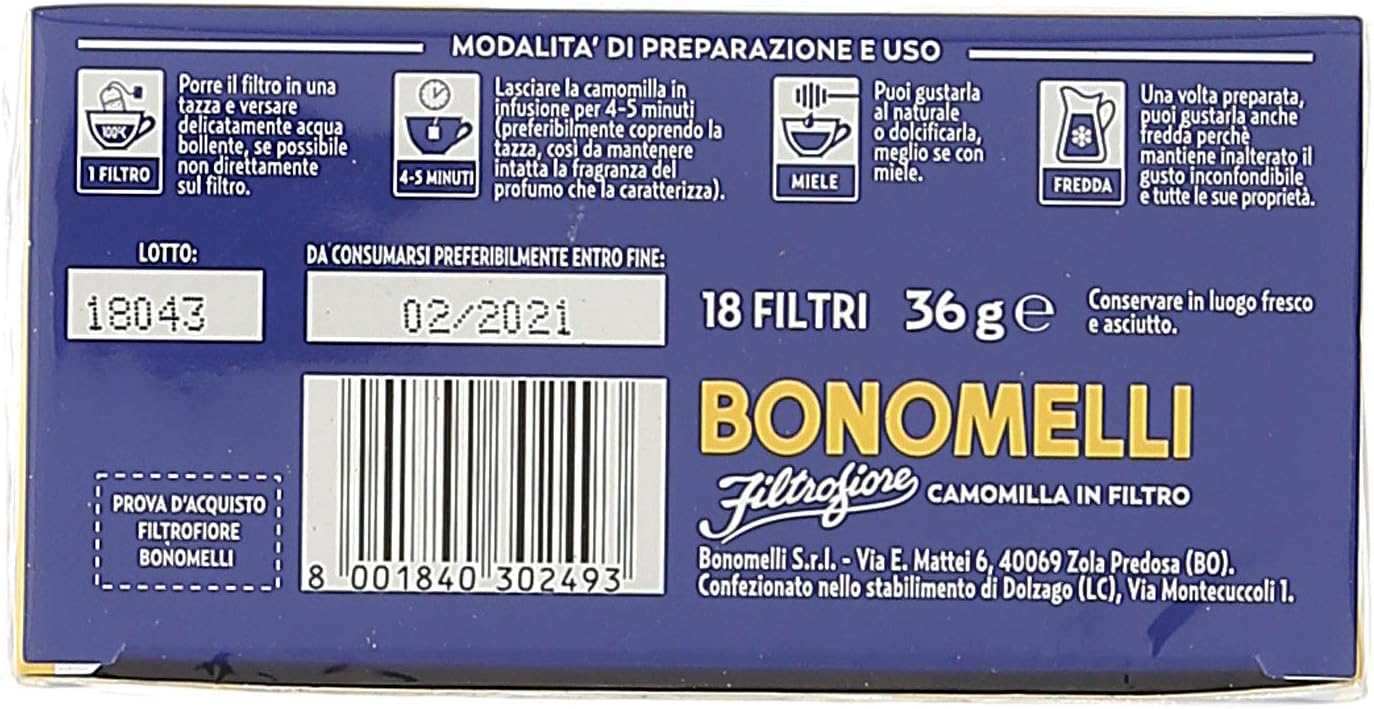 Bonomelli Filtri Camomilla, 36g