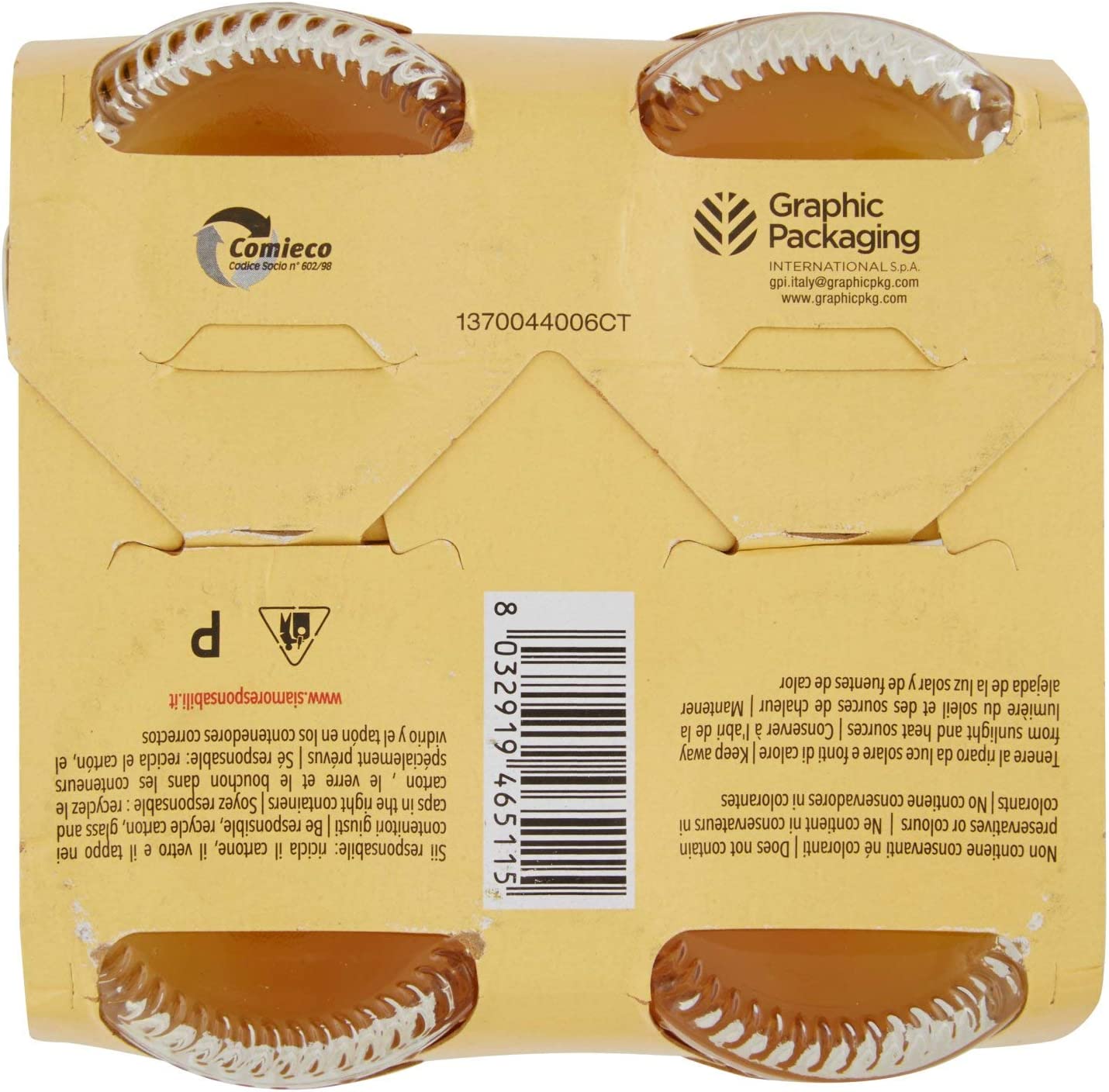 Lurisia La Nostra Aranciata – 4 Bottiglie in Vetro da 275ml, Bevanda Analcolica Prodotta con il Succo delle Arance Italiane e l’Estratto di Arance Pugliesi, Gusto Dissetante