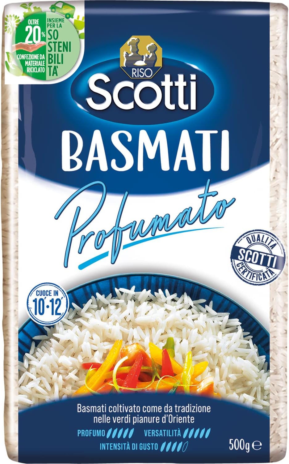 Riso Scotti - Basmati Profumato - Riso Basmati Pronto in 10' - 500 gr