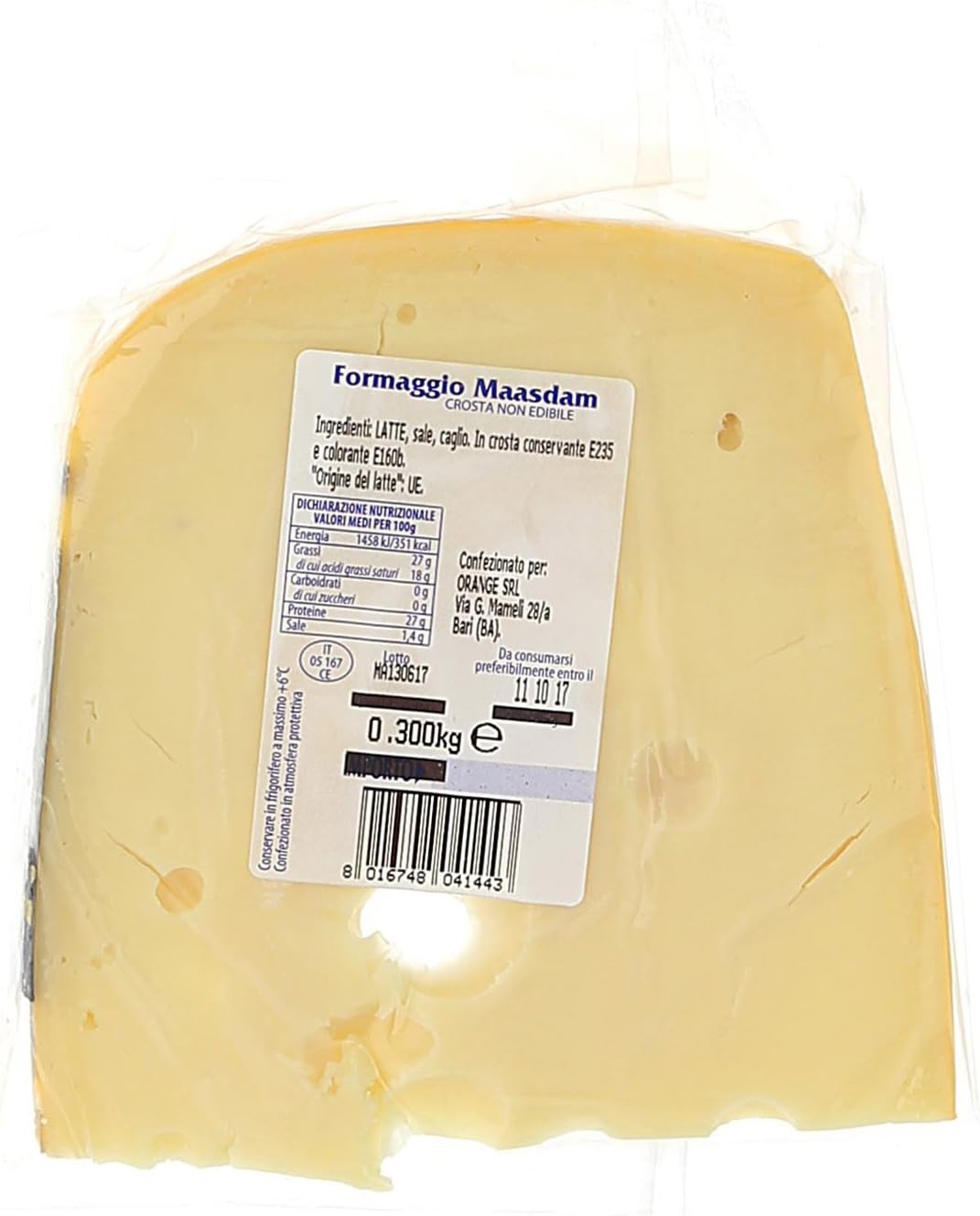 Maasdam Porzioni Gr300 Maasdam Porzioni 300 Gr