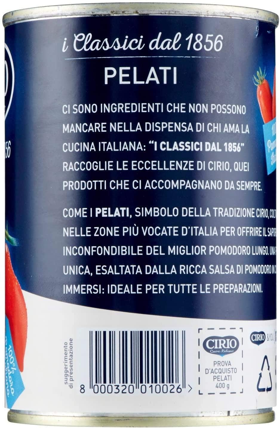 Cirio - Pomodori Pelati, senza Glutine (9 x 400g)
