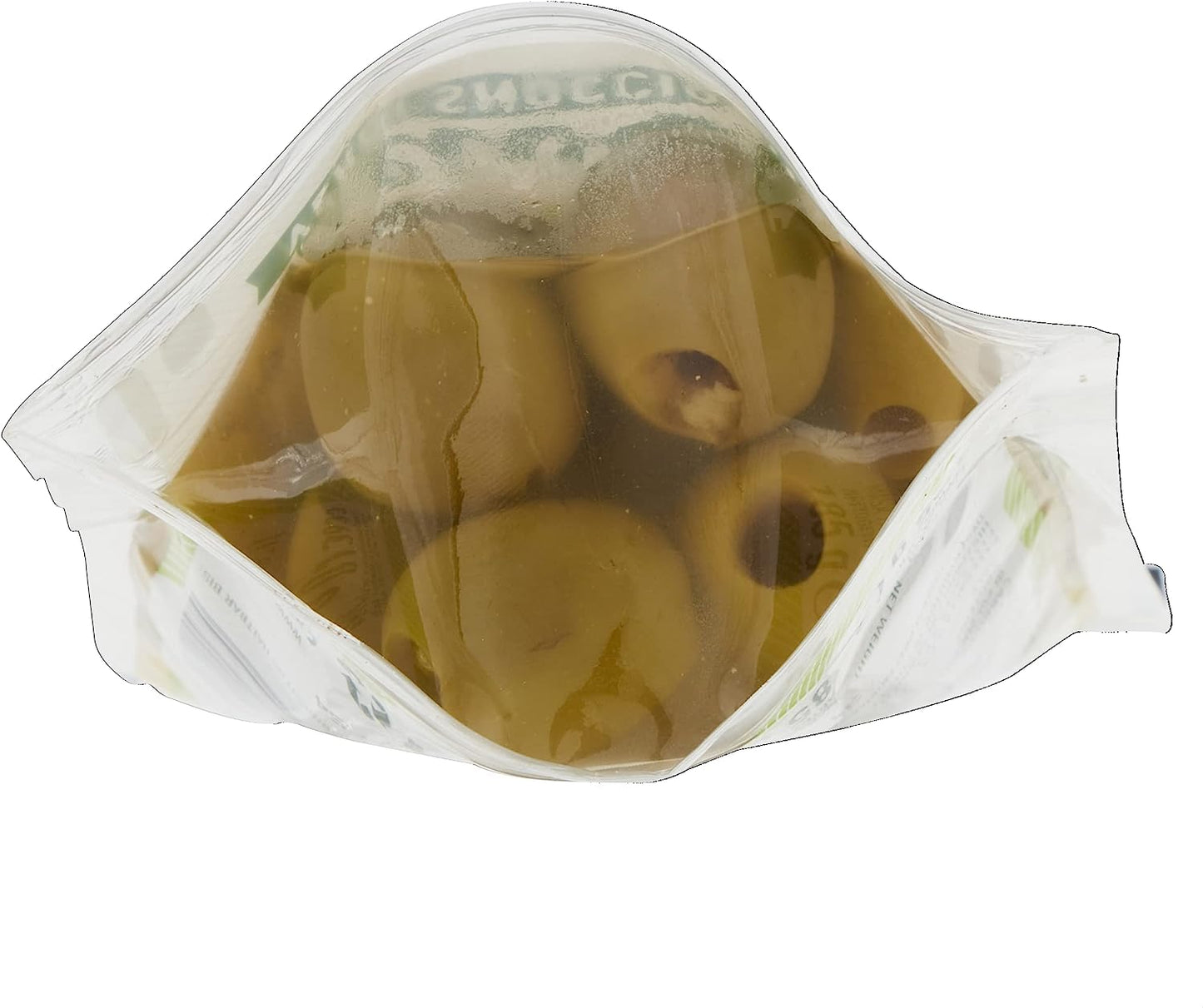 Saclà, OlivOlì, Olive Verdi Denocciolate, Ideali per Aperitivo, Insalate e per Arricchire i Tuoi Piatti, Busta, 185g (85g sgocciolato), Confezione da 24 pezzi