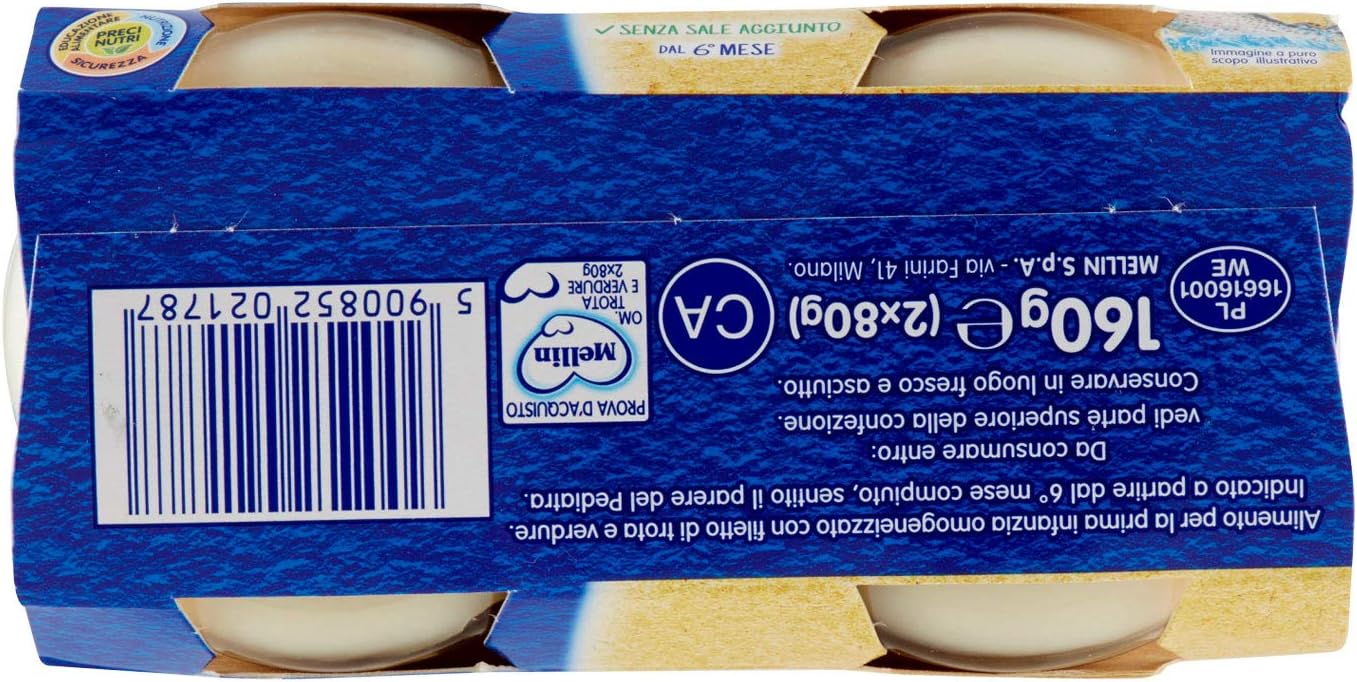 Mellin Trota e Verdure, 2 x 80g