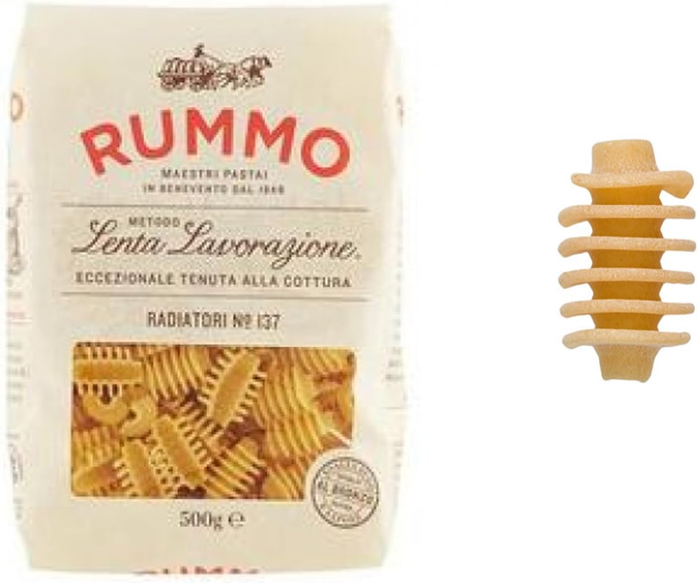 PASTA RUMMO 500 GR RADIATORI N° 137 PASTIFICIO RUMMO LENTA LAVORAZIONE OTTIMA