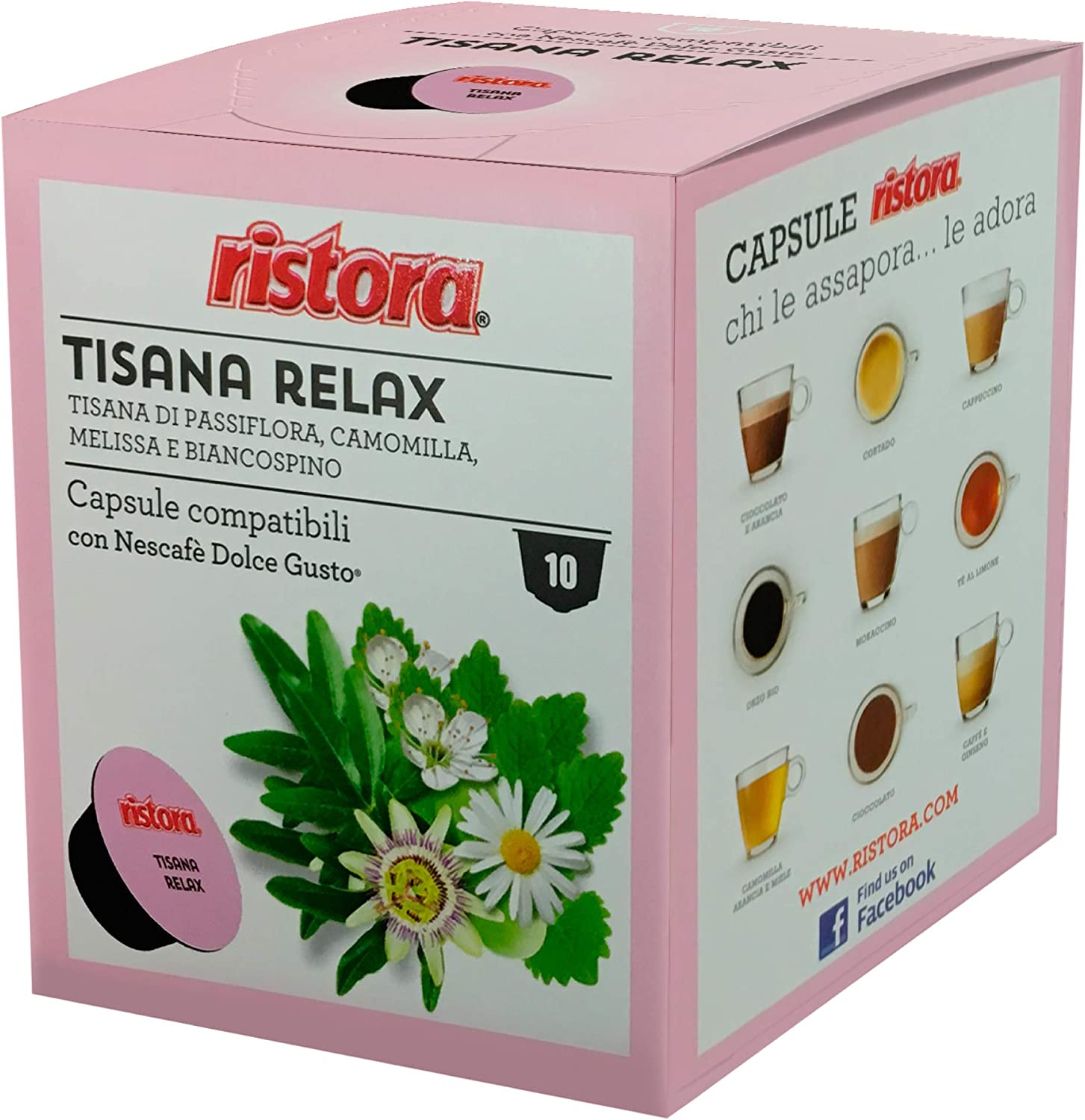 40 Capsule compatibili Nescafè Dolce Gusto Ristora Tisana Relax in