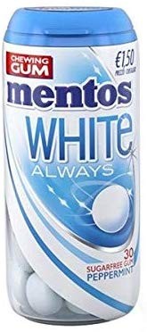 Mentos Ast. Gum White Peppermint 10pz