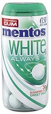 Mentos Ast. Gum White Sweet 10pz